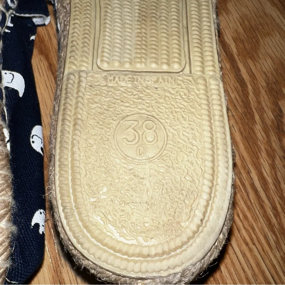 Ubuntu Navy blue‎ Elephant canvas Espadrilles sz 38
